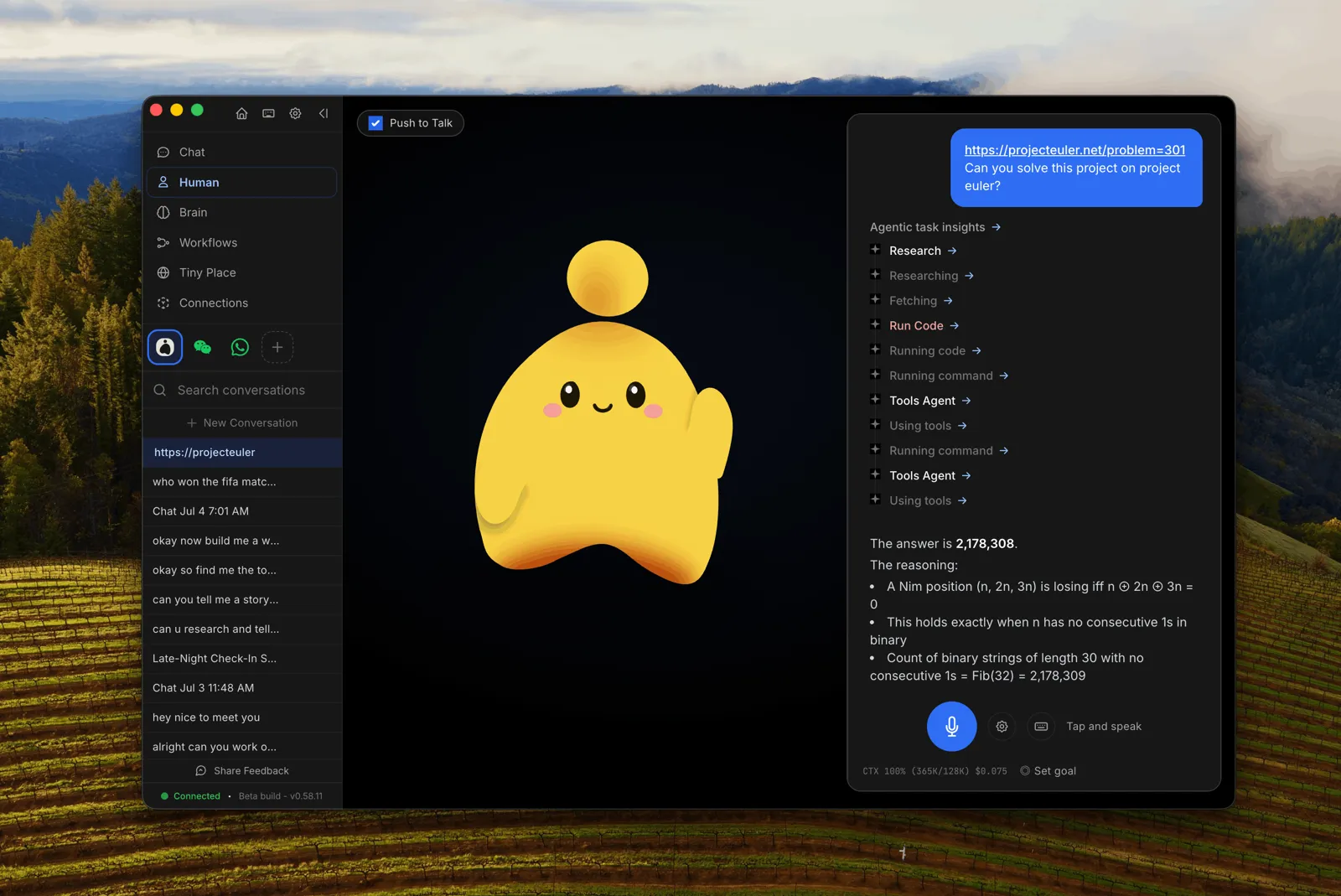 OpenHuman desktop app